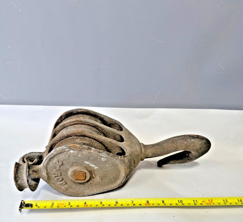Vintage cast iron ton triple - iron,