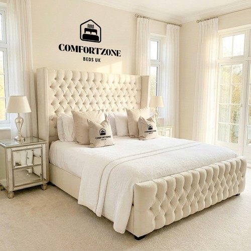 Luxury ottoman winged bed - luxury,