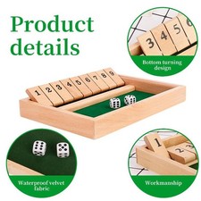 Shut The Box Game Wooden