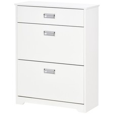 HOMCOM Tipping Shoe Cabinet