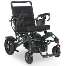 MobilityPlus+ RangerXL Lightweight Electric Wheelchair Green | 160kg Load, 4mph