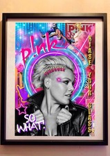 P!nk Photo Art Print A3 Sized