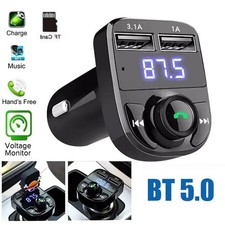Bluetooth FM Transmitter Car Kit MP3 Player USB Charger Handsfree Adapter UK