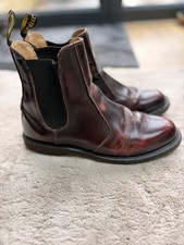 Dr. Martens Flora Women's Chelsea Boots Size 6 Cherry Red Leather