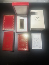 CARTIER GOLD LIGHTER OVAL LE MUST DE CARTIER WORKING, ORIGINAL BOXES PAPERWORK
