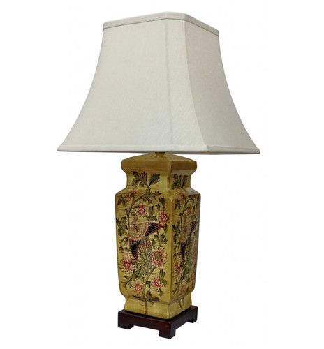 Gold ceramic lamp oriental - lamp,