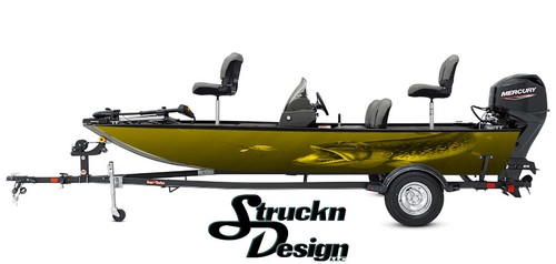 Yellow northern pike bait boat - northern,