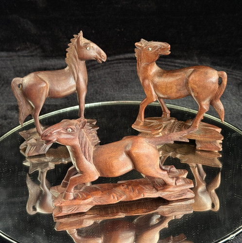 Vintage hand carved wooden - hand,