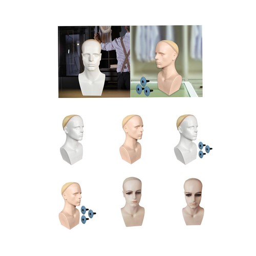Male mannequin head with - mannequin,