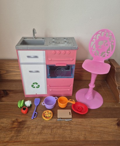 Barbie dreamhouse kitchen with - barbie,