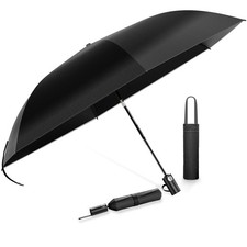 Parasol folding Umbrella UV cut 100% light & heat shielding Black