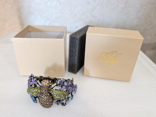 Kirks folly bee crystal bangle - folly,