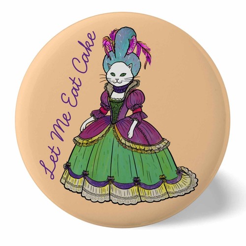 Marie antoinette cat - cat, badge