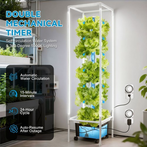 Vertical hydroponic grow tower - vertical,