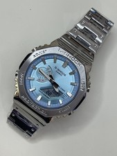 G-SHOCK GM2100 Metal Series with Blue Dial Men Boy Fashion Analog Digital Watch