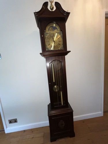 Hermle grandfather clock - grandfather, moon