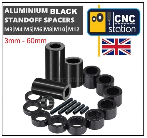 Black anodised aluminium - black,