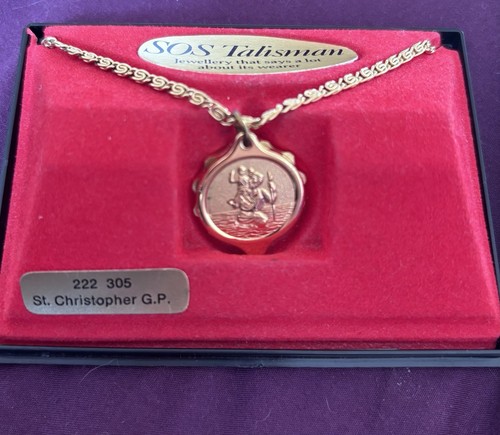 Gold sos talisman vintage 1983 - sos,