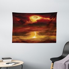 Nature Wide Tapestry Storm Full Moon Beams