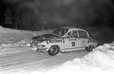 Simo Lampinen Juhani Markkanen Saab 96 V4 Arctic Rally January 31 - Old Photo