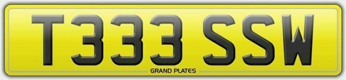 Tess number plate t333 - number, ssw
