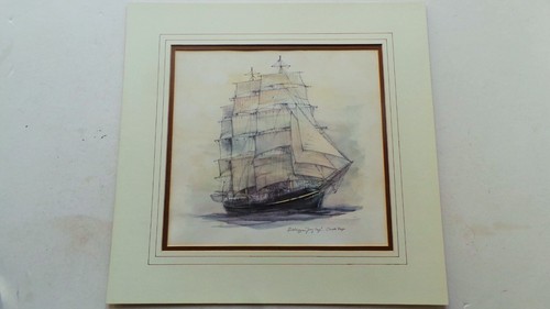 Signed unframed george stage - signed, "george