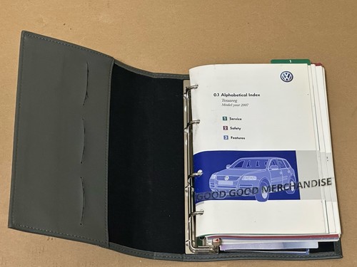2007 touareg owners manual - vw,