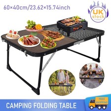 FOLDING CAMPING TABLE ALUMINIUM PICNIC PORTABLE ADJUSTABLE PARTY BBQ OUTDOOR NEW