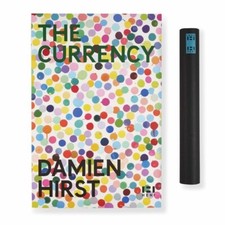 Original THE CURRENCY Blue Exhibition Poster /Print DAMIEN HIRST Dots Spots NEW