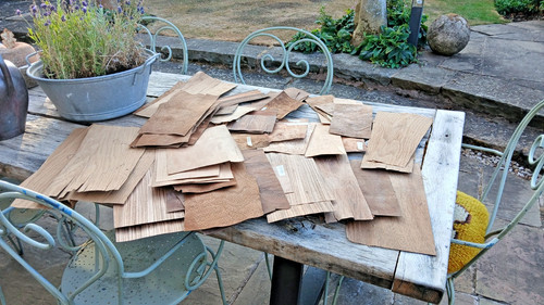 Job lot wood veneer sheets - lot,