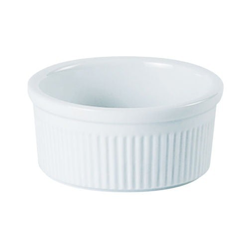 12pcs white porcelain ramekins - white,