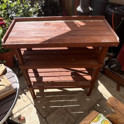 Wood potting bench 90x45x90cm - potting,