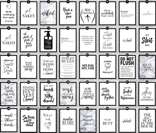 Bathroom prints minimalist - prints,