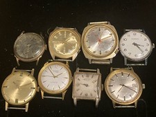 Vintage Mens Watches Incl Avia, Rytima, Everite, Dominion. Spares, Repair, Parts