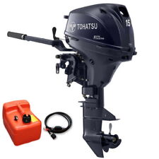 TOHATSU MFS 15 EFS hp Short Electric Tiller Outboard Engine Motor MFS15EFS EFI