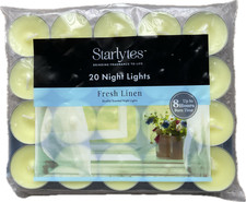 Starlytes Candles Night Tea Lights 20 in a pack - Fresh Linen