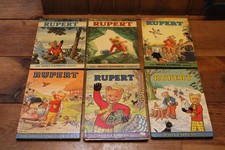 6x Assorted Vintage Rupert The