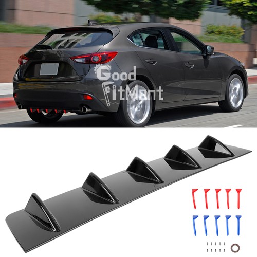 Rear bumper diffuser spoiler - rear,