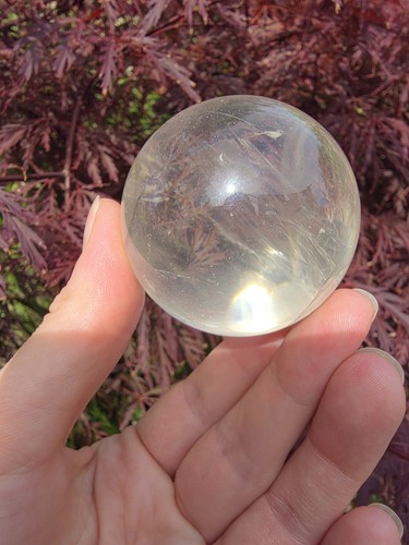 Clear quartz sphere 50mm - quartz,