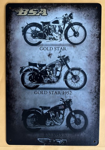 Bsa models motorcycle tin - models, sign