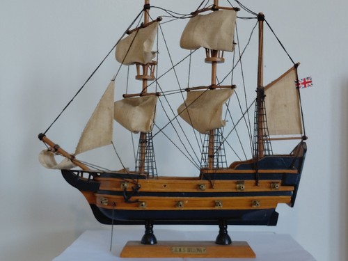 Vintage wooden hms bellona - vintage,