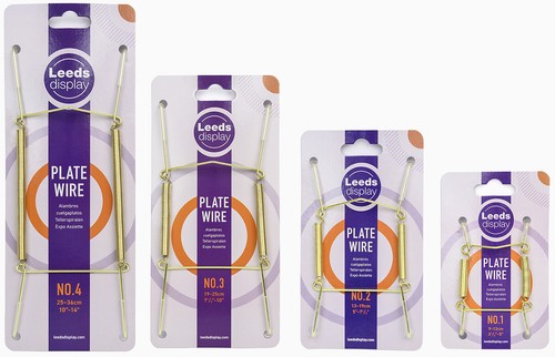 Brass wire plate hangers - brass,