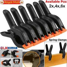 2-12X Large Spring Clamps 100mm Set Heavy Duty Market Tarpaulin Quick Grip Clips