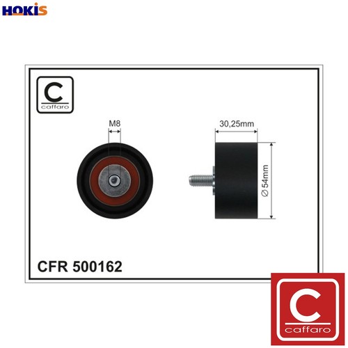 Deflectionguide pulley vribbed - deflectionguide,