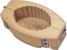 Fluted butter mould - beech -