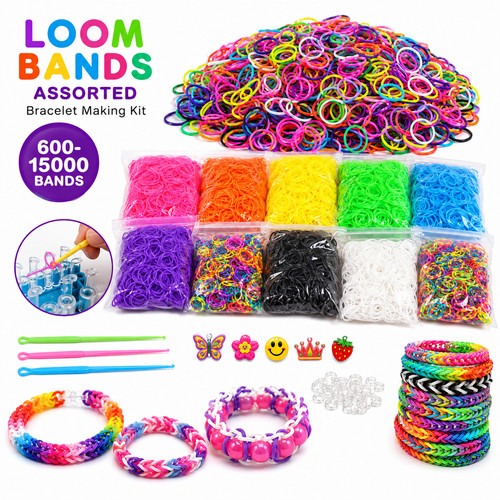 Loom bands assorted bracelet - assorted,