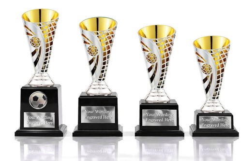 Personalised silver football - personalised,