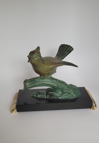 Art deco cold painted bronze - deco,