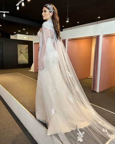 White ivory lace wedding - white,
