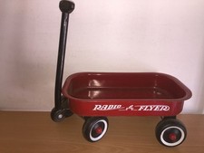 Radio Flyer Giocattolo in Metallo CARRETTO Trainabile 32 cm Vintage